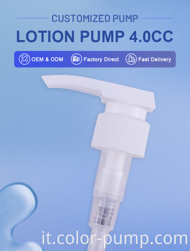 Plastica sapone liquido pompe a mano Pompa Sanitizer Bianco Pump Lotion